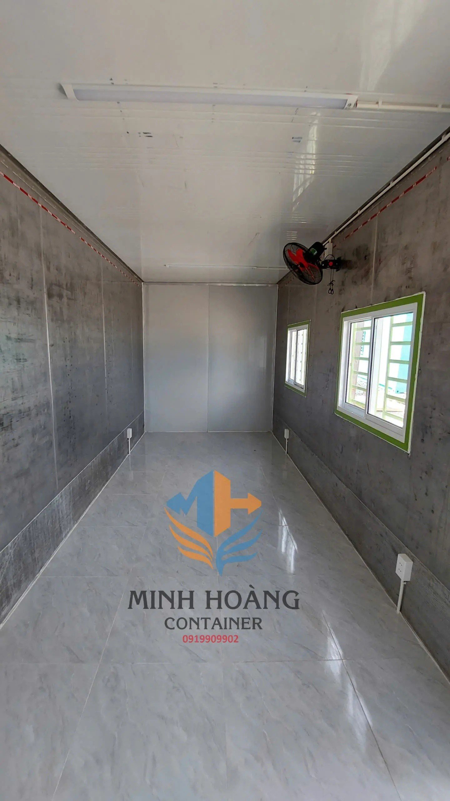 Container Văn Phòng 20 Feet Xanh Lá Vỏ Lạnh